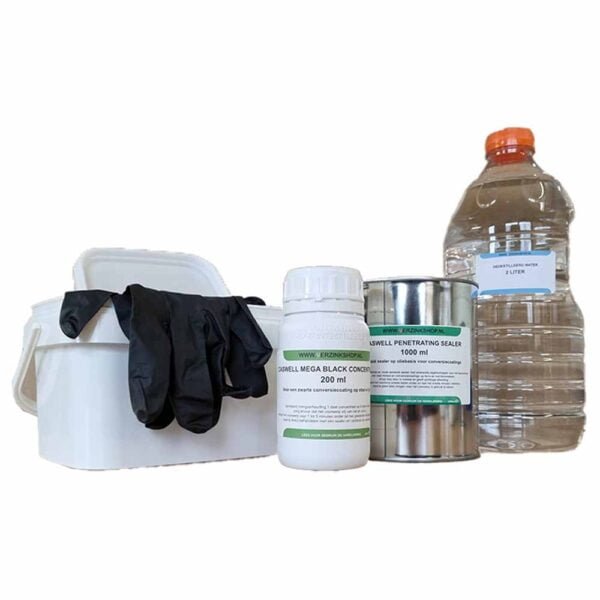 Caswell Mega Black Kit penetrating sealer 2 liter kit
