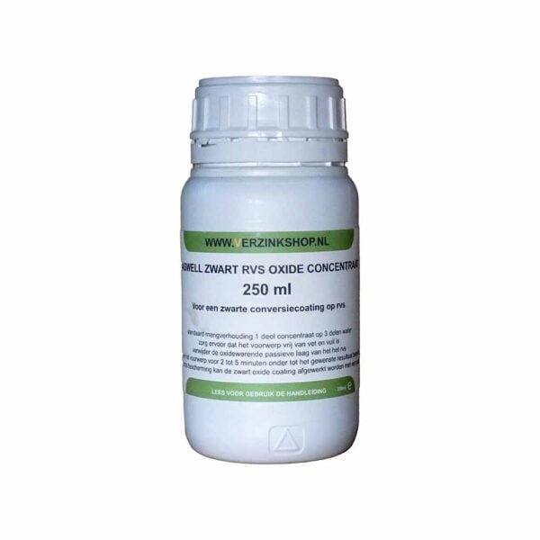 Caswell Caswell Stainless Steel Blackener concentrate 250 ml