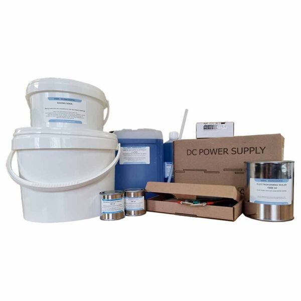 Electroforming kit children's shoes copper plated 6 liters