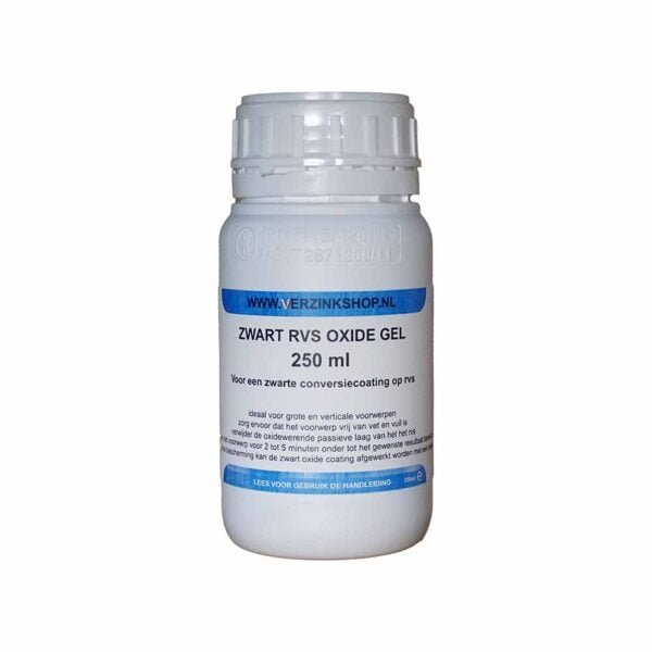 Verzinkshop chemical blacks black stainless steel oxide gel 250 ml