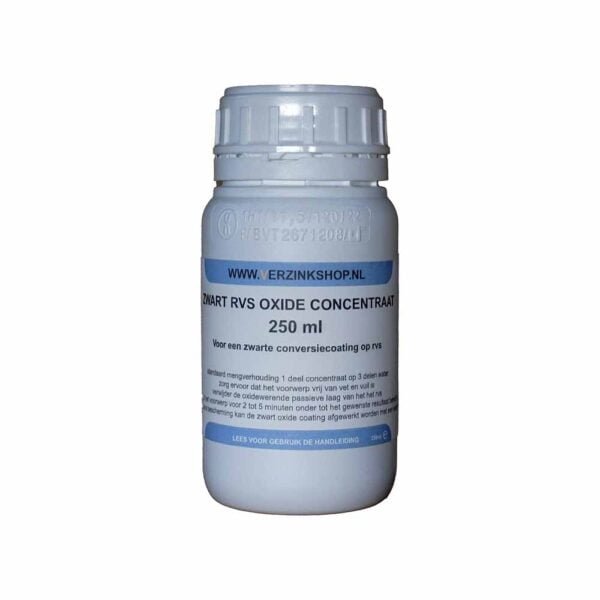 Verzinkshop black stainless steel oxide concentrate 250 ml