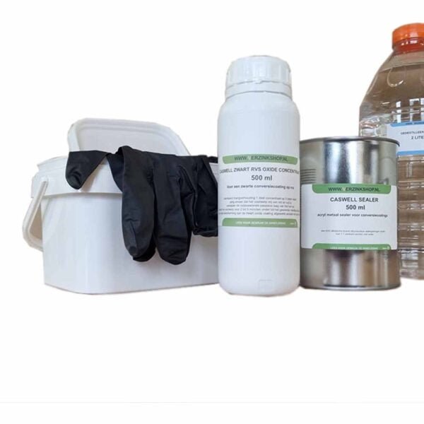Caswell stainless steel blackening kit